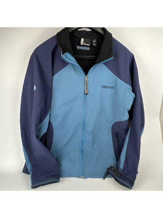 Marmot Other - Marmot Jacket Men Medium Blue  Windstopper Full Zip Armpit Zipper Ripstop Lined